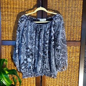 Cathy Daniels polyester 2 XL sheer blouse